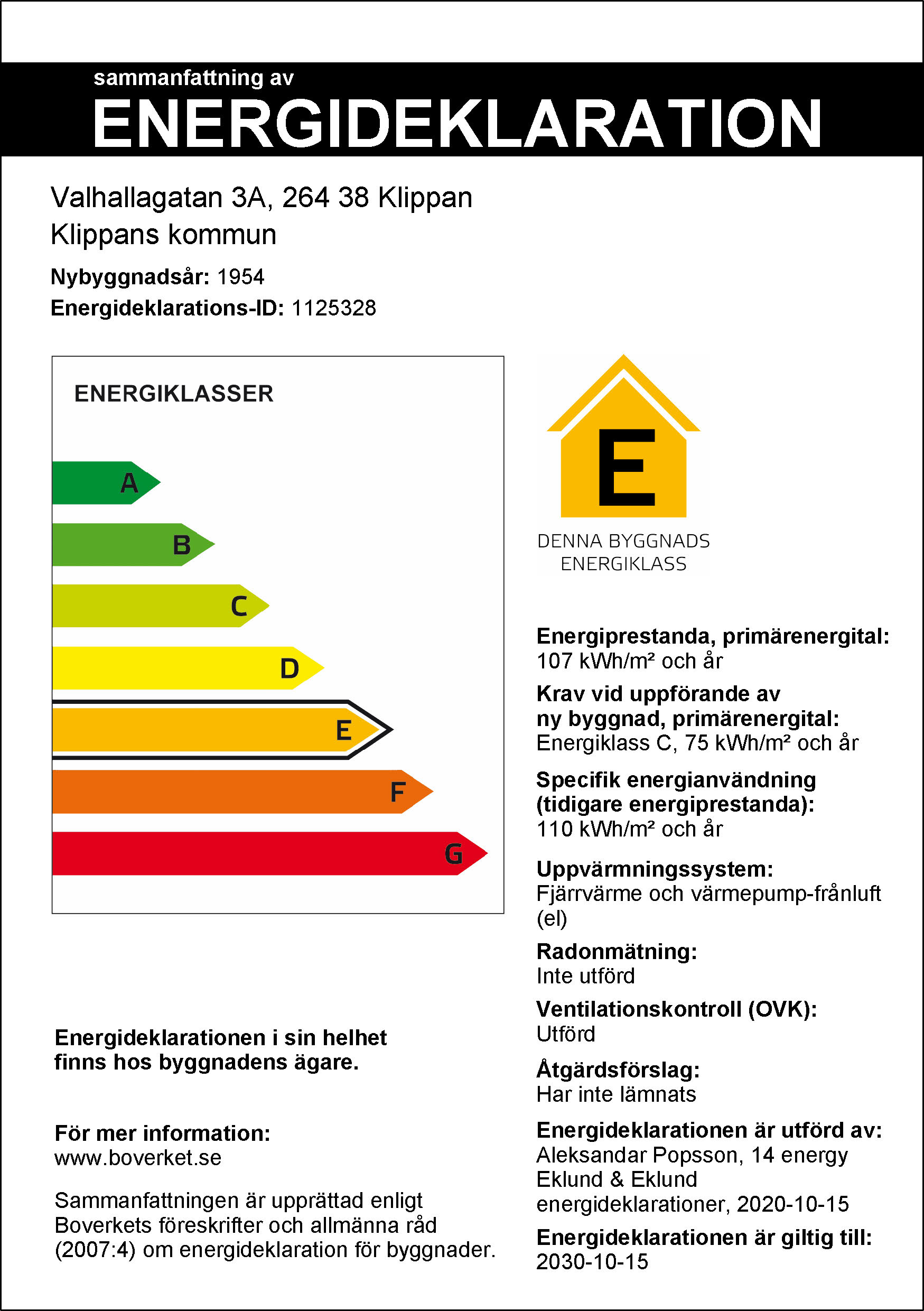 Valhallagatan 3C, 264 38, Klippan