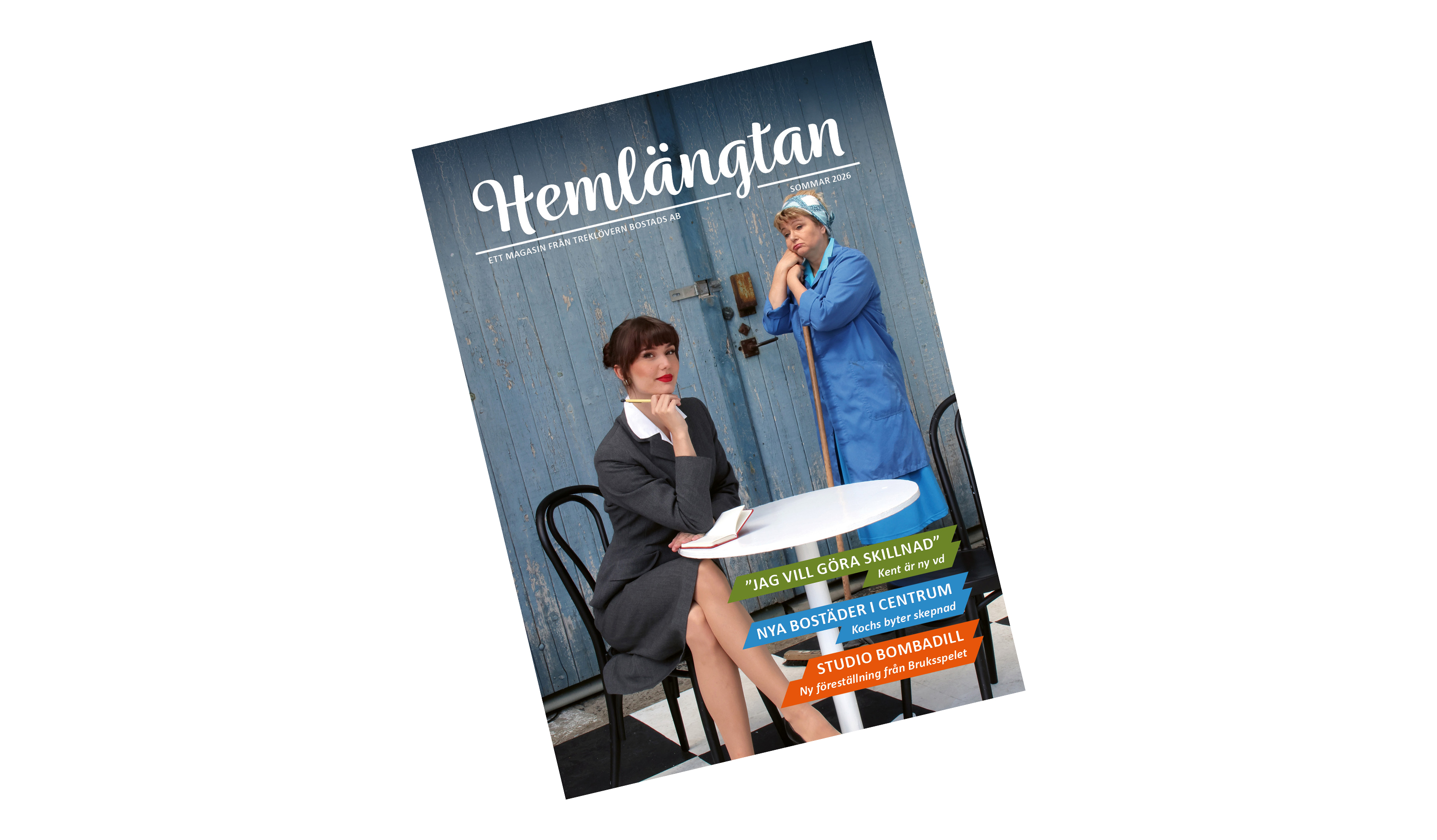 Framsidan på kundtidningen Hemlängtans sommarnummer 2026.